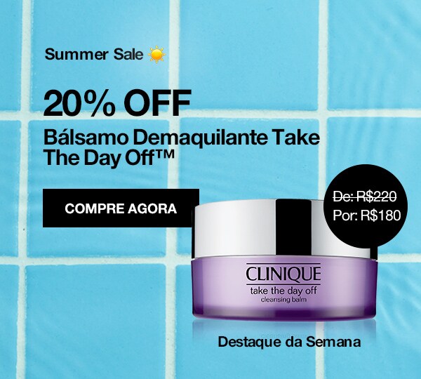 Summer sale. Até 50% off em produtos selecionados mais promo progressiva.