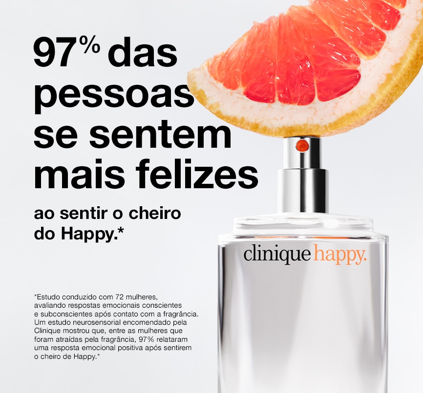 97% of people feel happy when they smell Happy.*