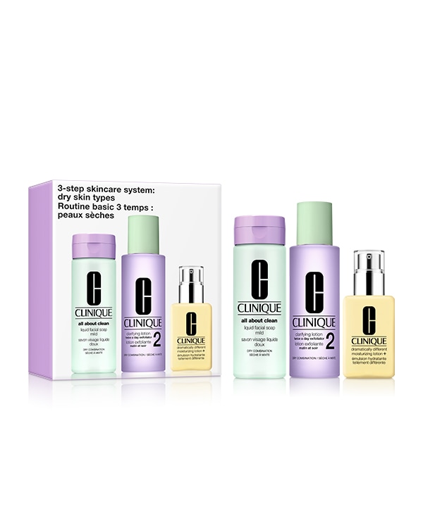 Kit de Skincare de 3 Passos Pele Tipo 2,