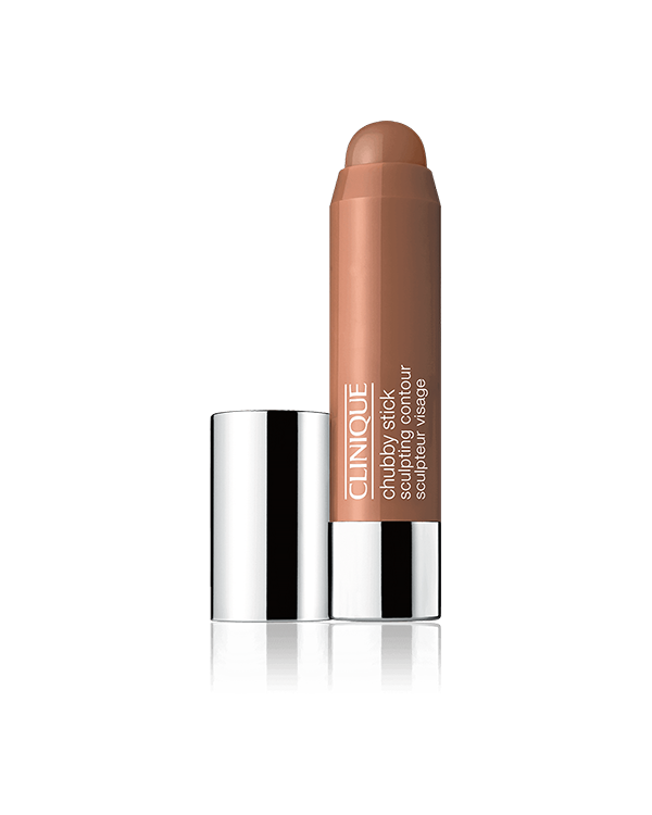 Bastão de Contorno Facial Chubby Stick™, Iluminador cremoso com pigmentos reflexivos que destaca e ilumina o rosto.